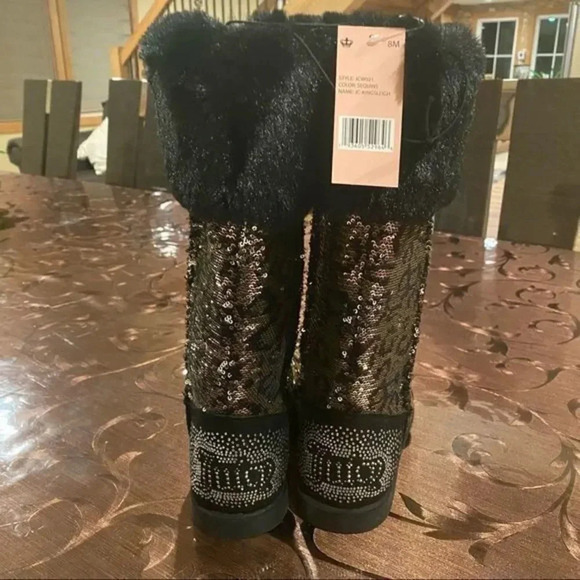 Juicy Couture seguins boots Faux fur - Picture 6 of 9